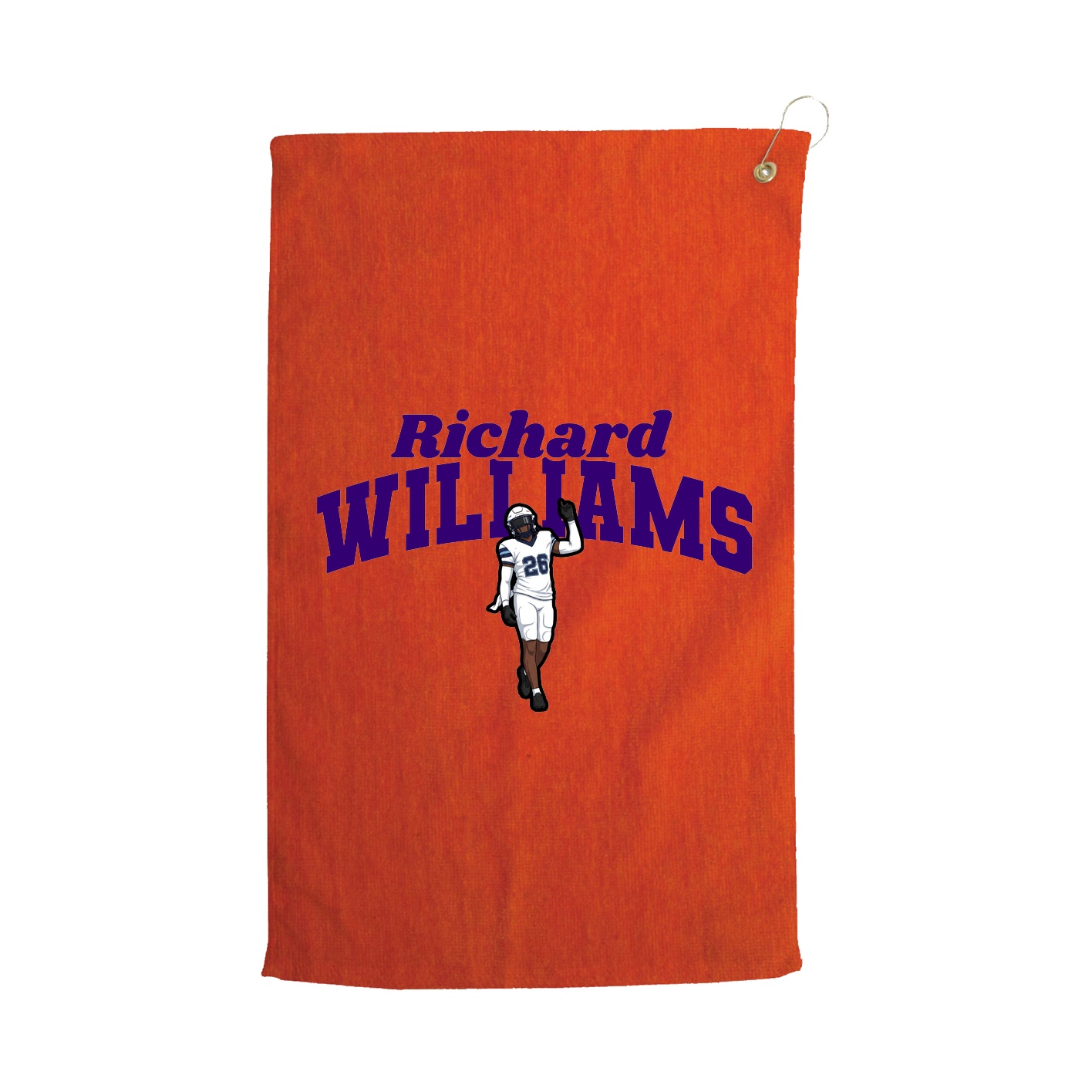 Golf Towel — Signature Arch in Orange