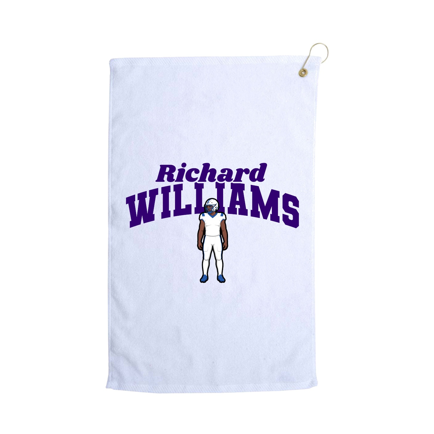 Golf Towel — Signature Arch in White