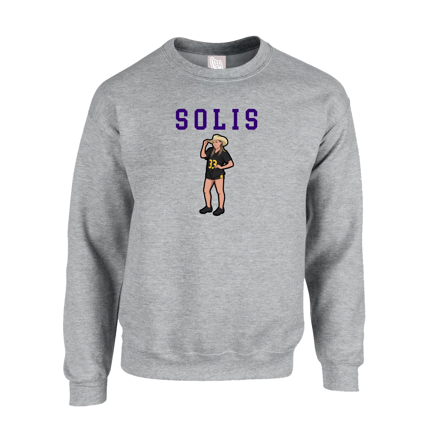 Fleece Crew — Shirsey in Grey