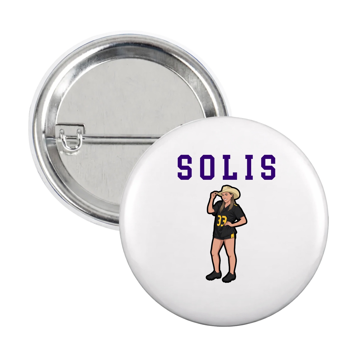 Game Day Button — Shirsey in White