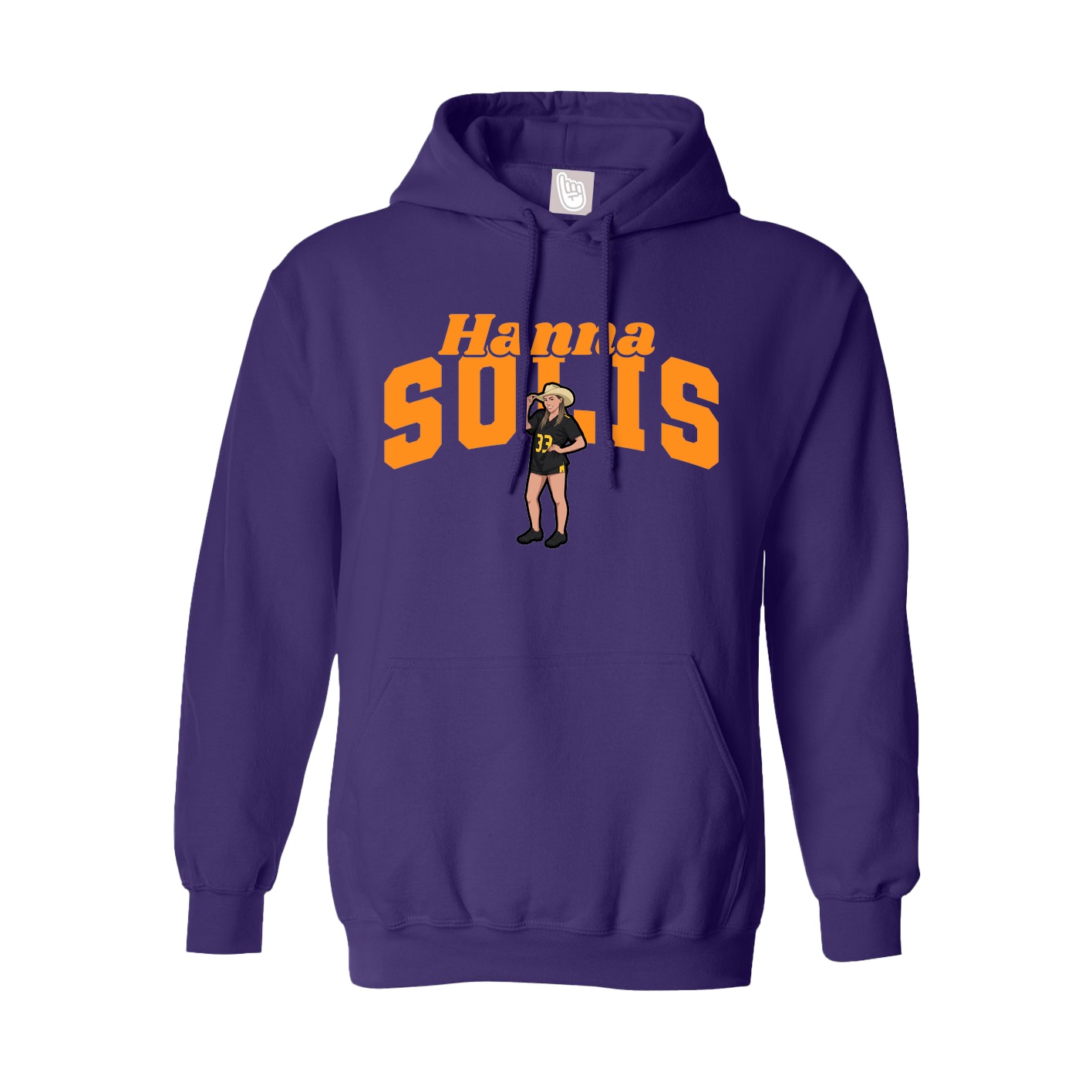 Hoodie — Signature Arch in Purple