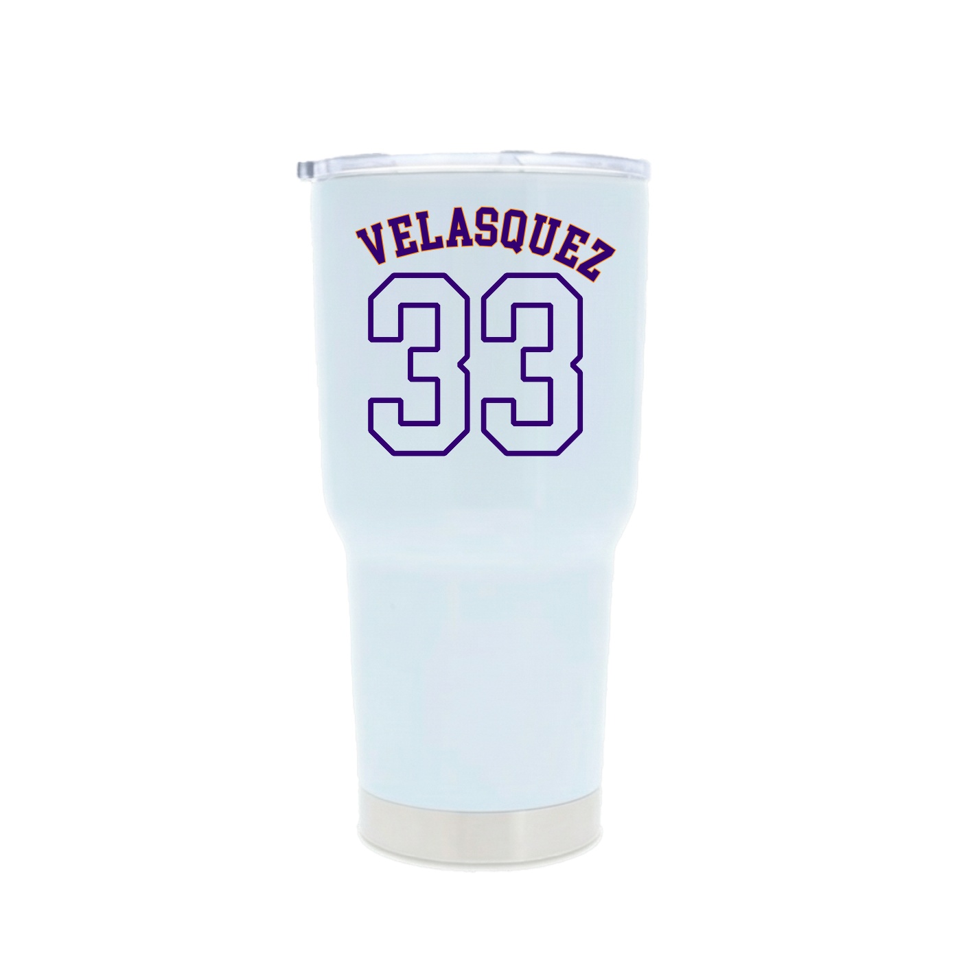 30oz Stainless Steel Tumbler — Shirsey Arch in White