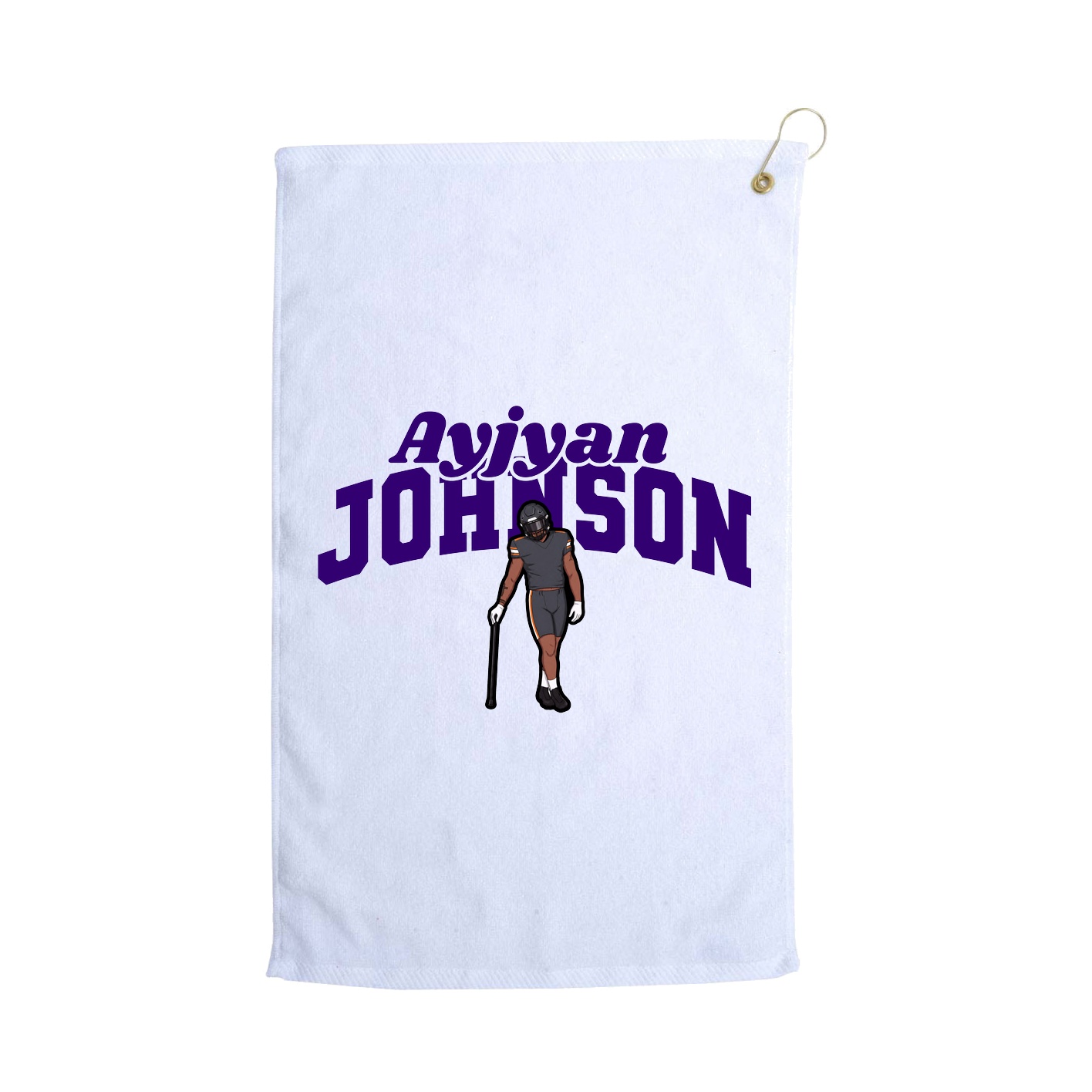 Golf Towel — Signature Arch in White