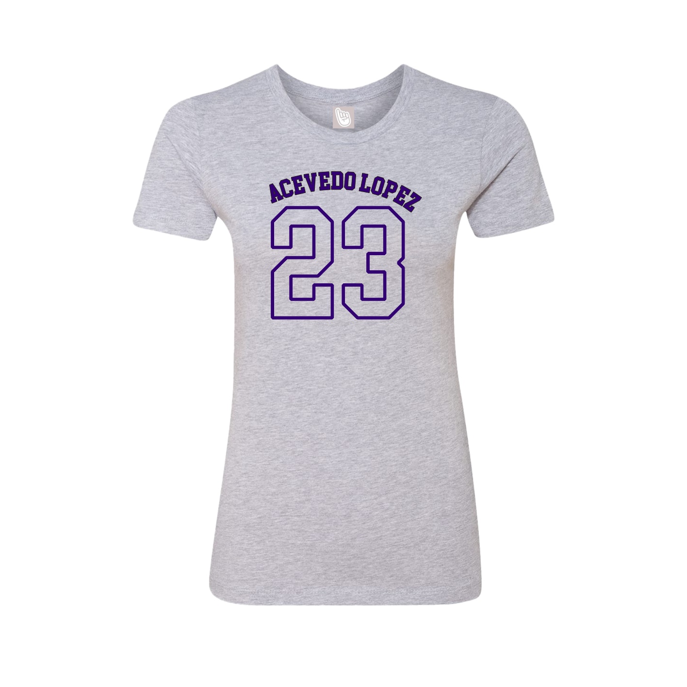 Fitted Women's Tee — Shirsey Arch in Grey