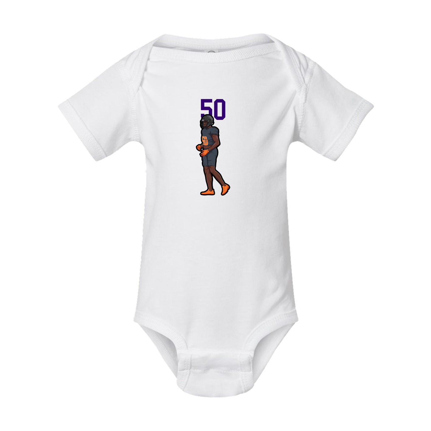 Baby Onesie — Number Top in White