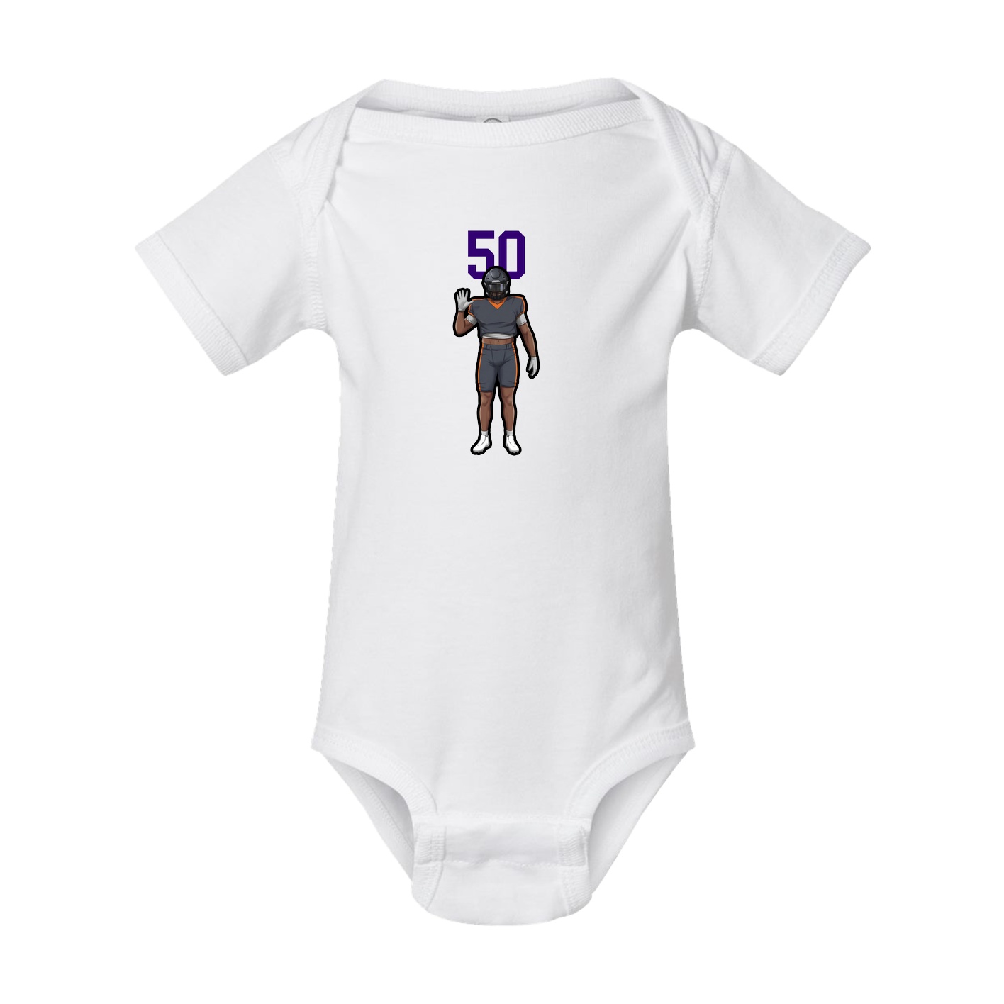 Baby Onesie — Number Top in White