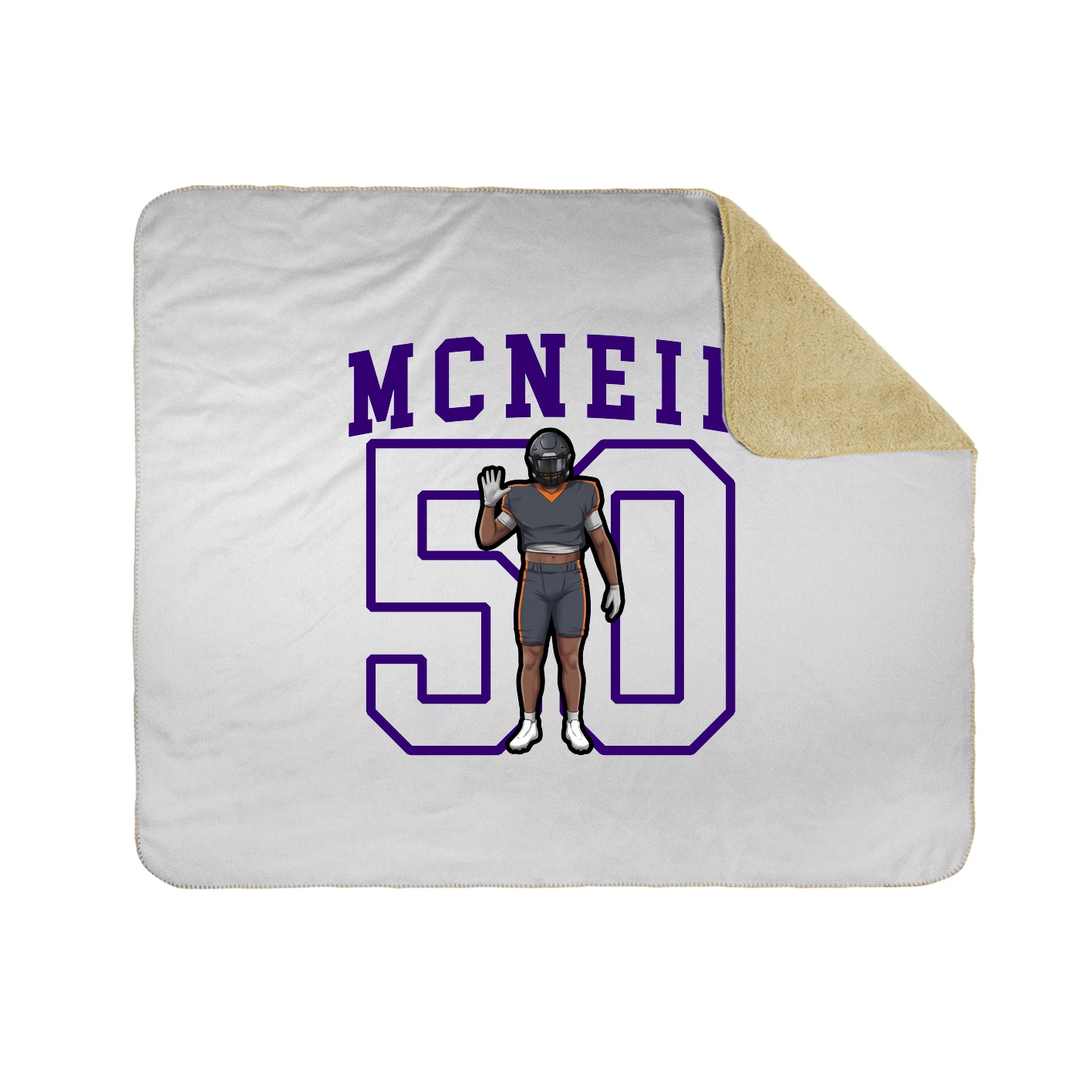 50x60 Sherpa Lined Throw Blanket