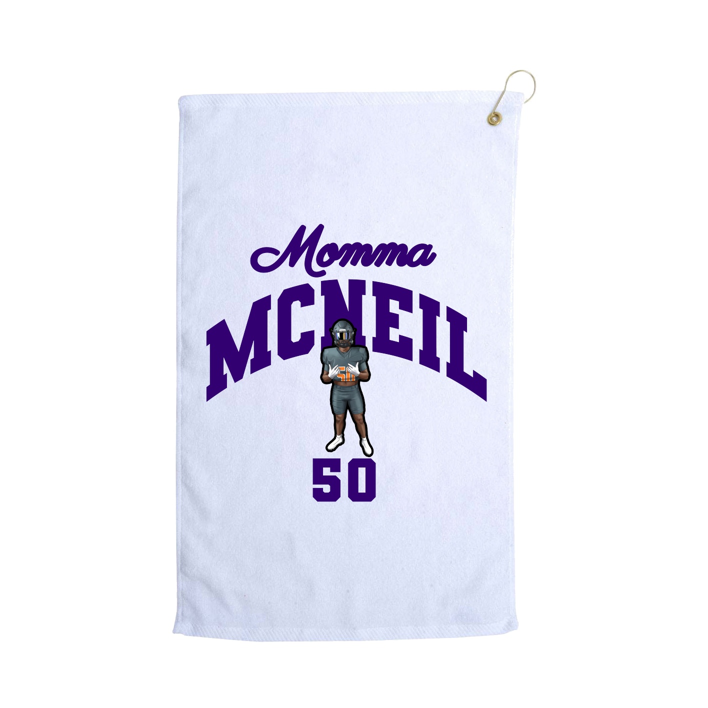 Golf Towel — Mothers Day Arch in White