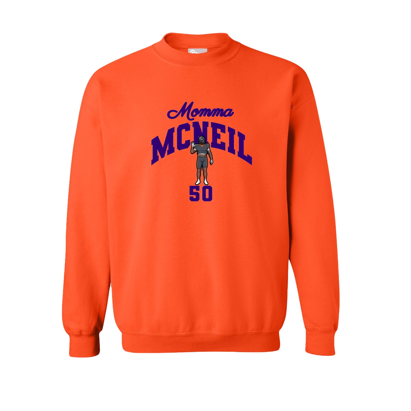Fleece Crew — Mothers Day Arch in Orange