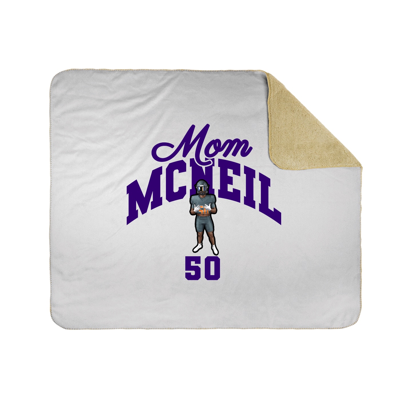 Throw Blanket — Mothers Day Arch in White