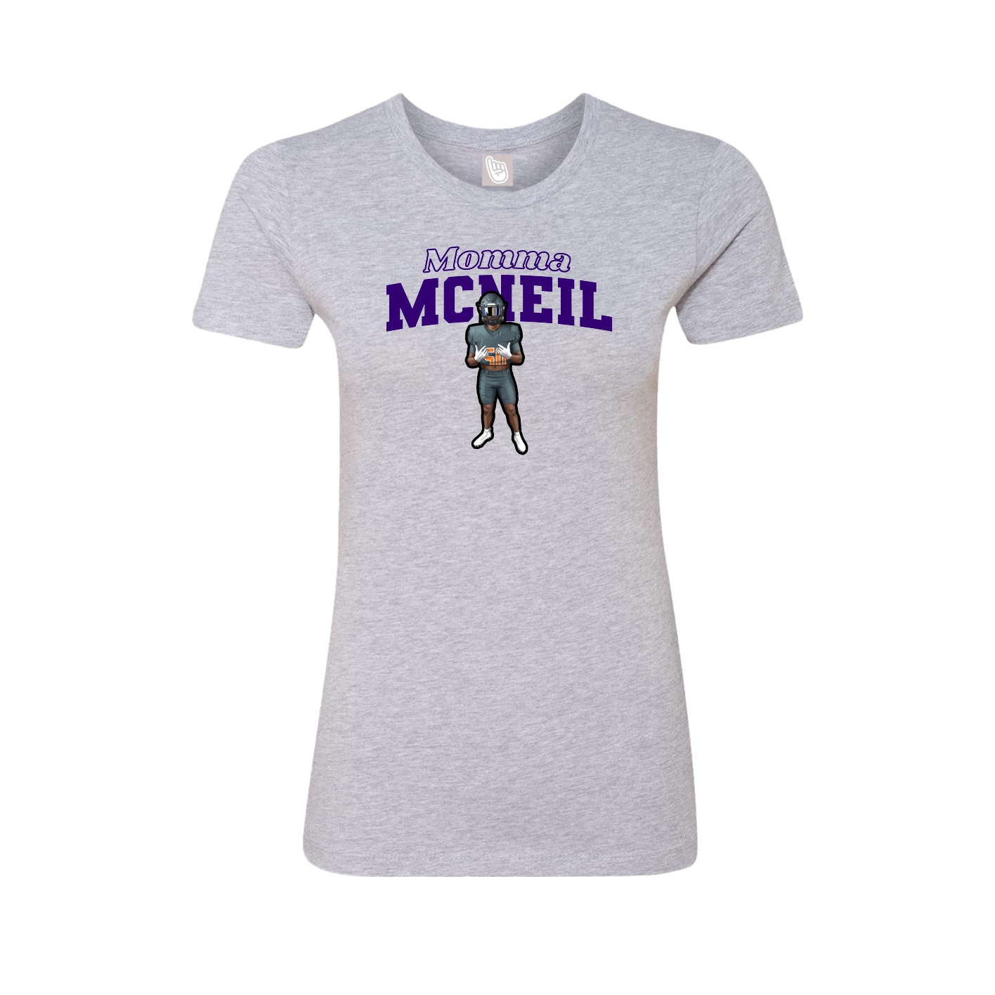 Womens Tee — Mothers Day Block in Grey