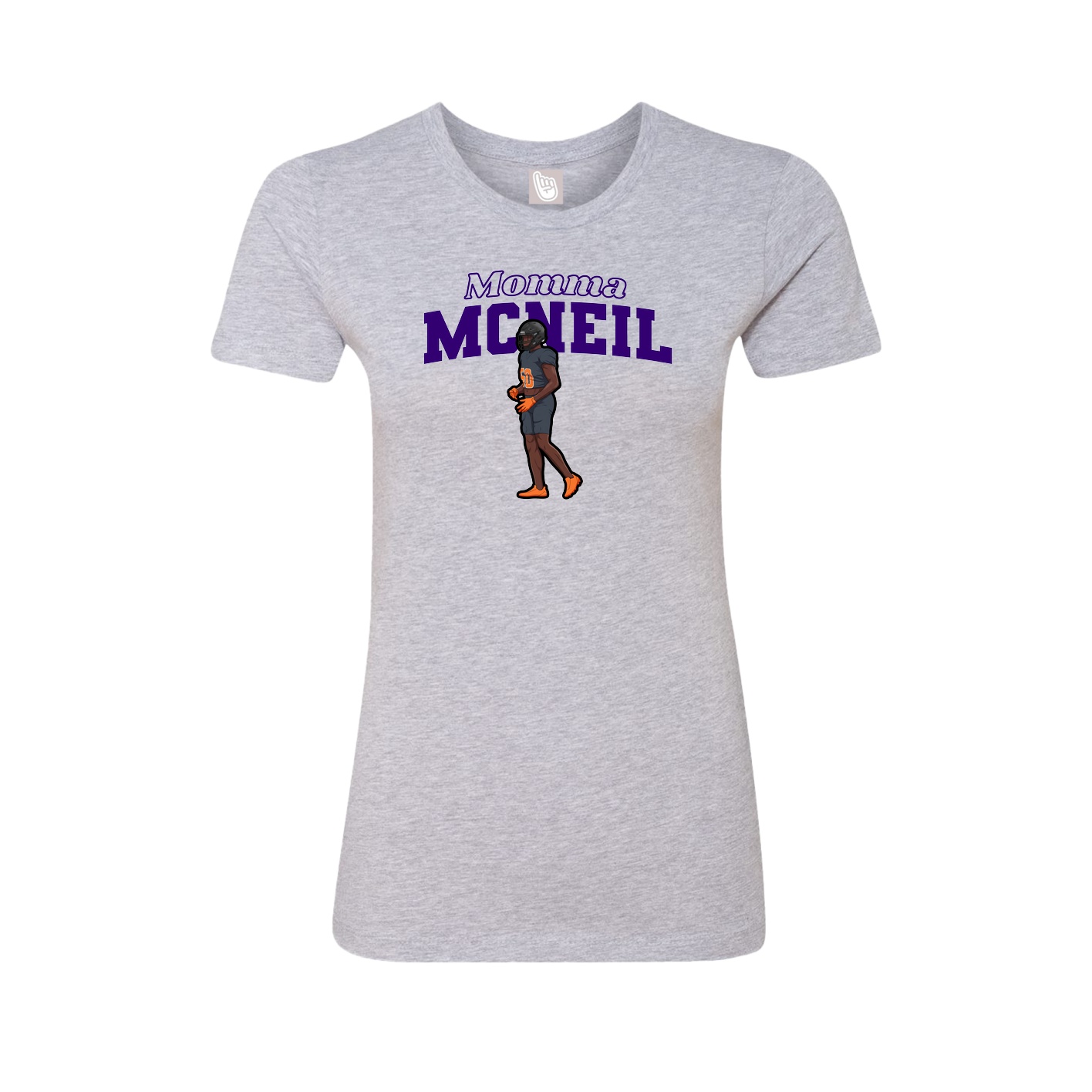 Womens Tee — Mothers Day Block in Grey