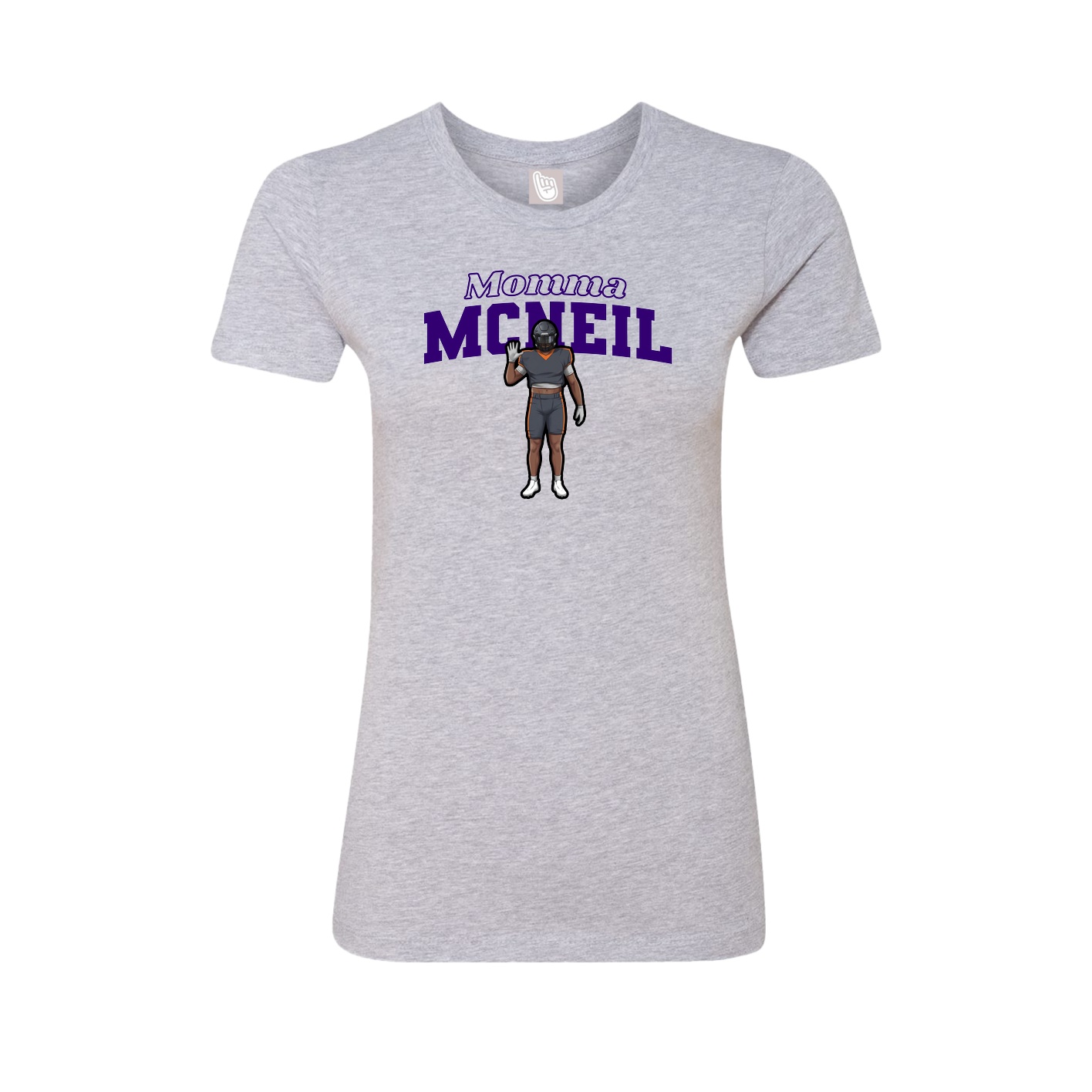 Womens Tee — Mothers Day Block in Grey