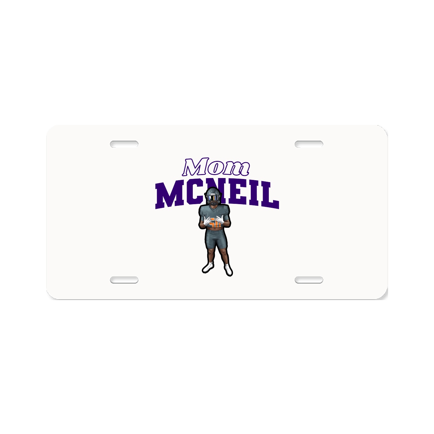 License Plate — Mothers Day Block in Classic