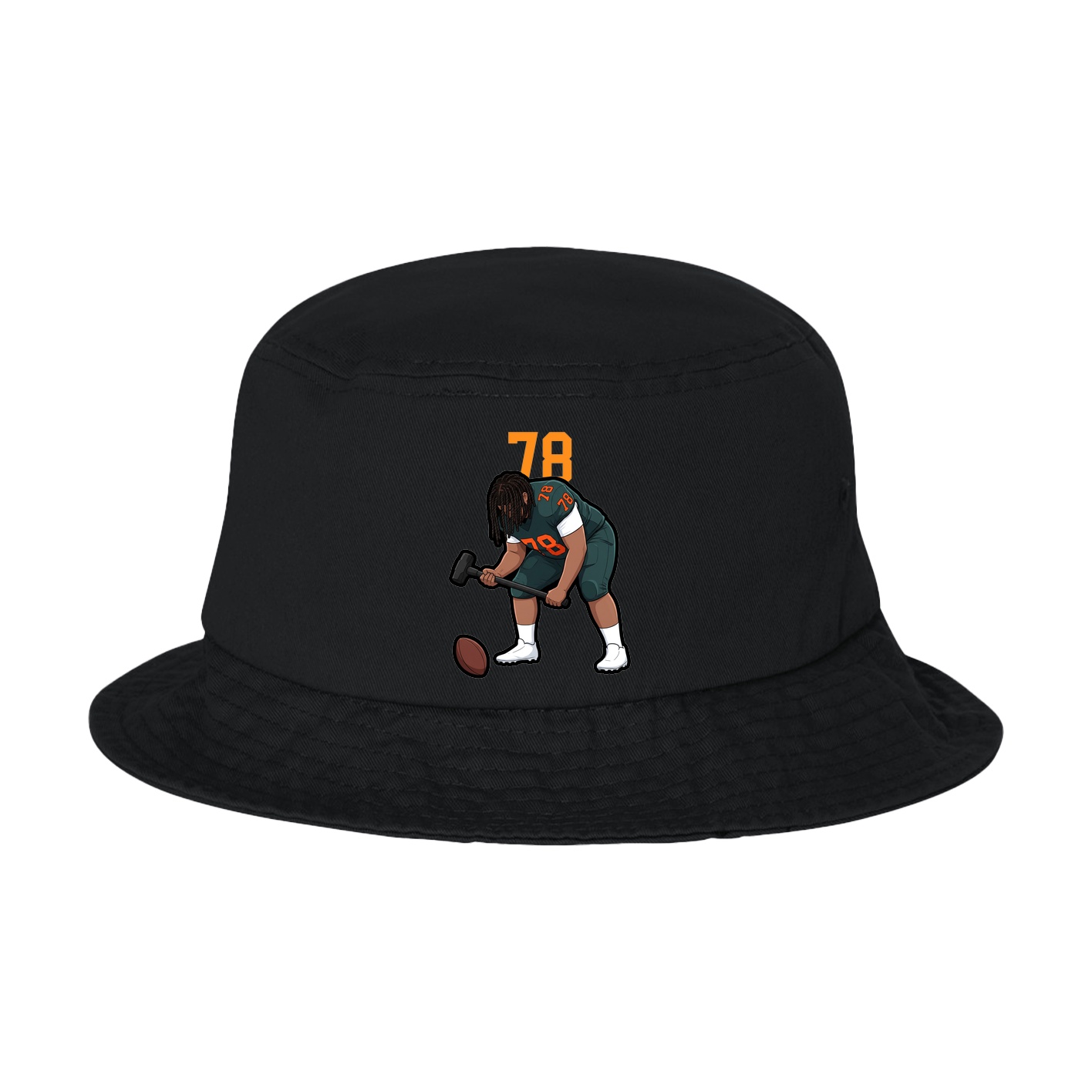Bucket Cap — Number Top in Black