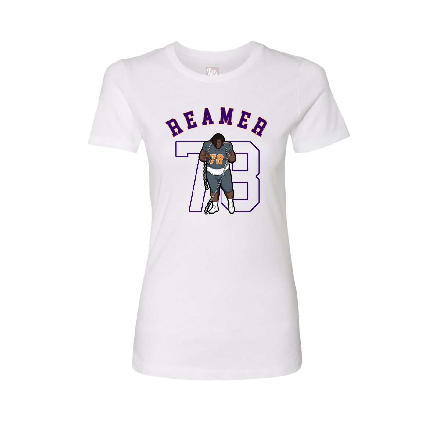 Fitted Women's Tee — Shirsey Arch in White