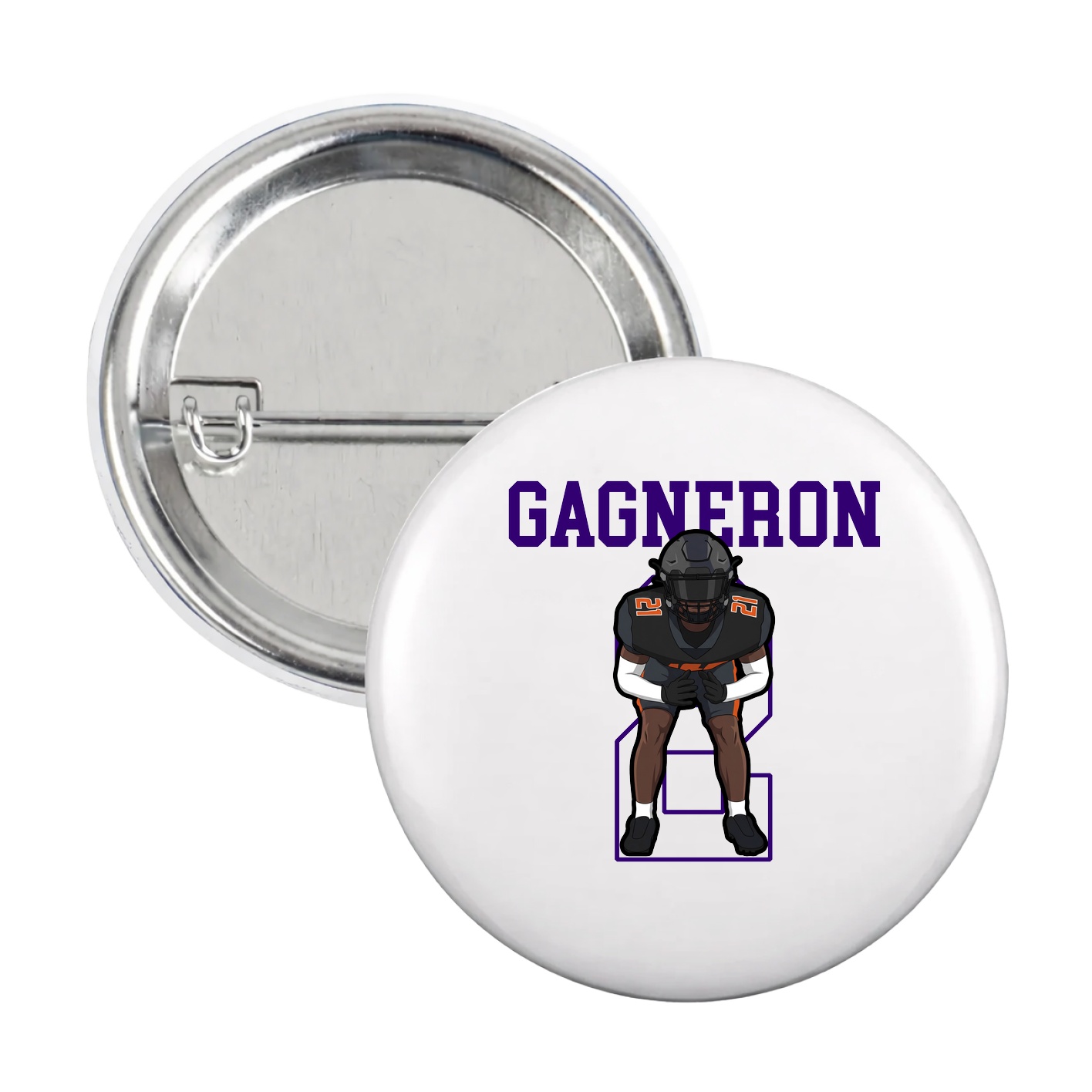 Game Day Button — Shirsey in White