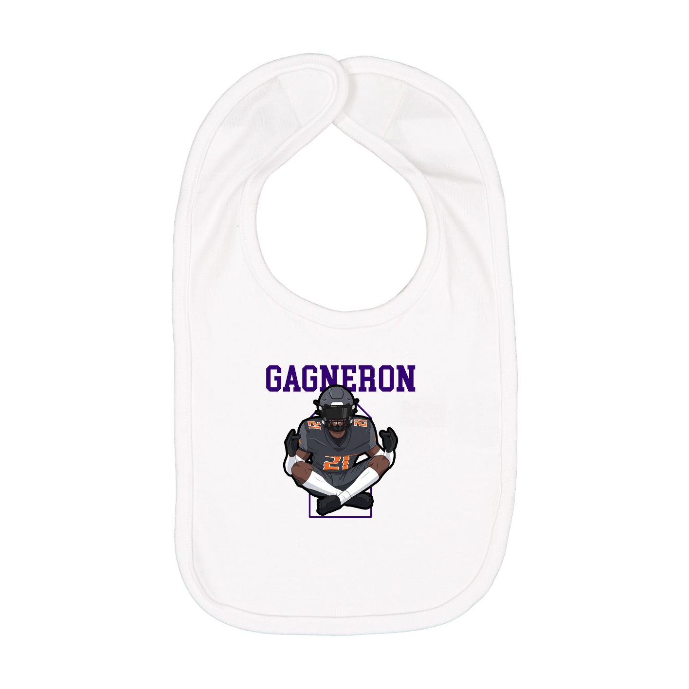 Infant Bib — Shirsey in White