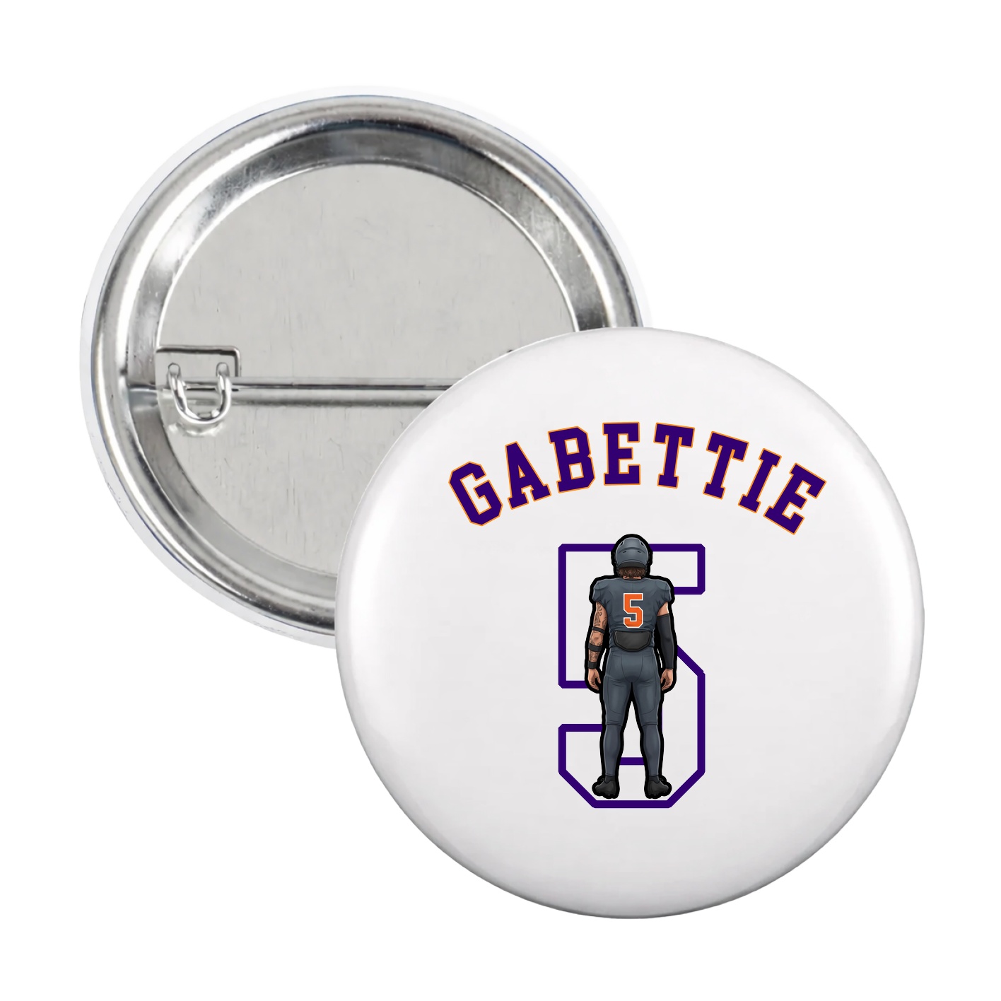 Game Day Button — Shirsey Arch in White