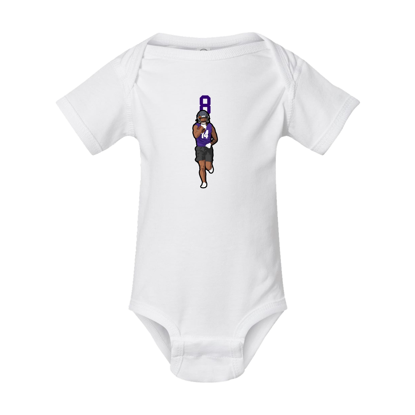Baby Onesie — Number Top in White