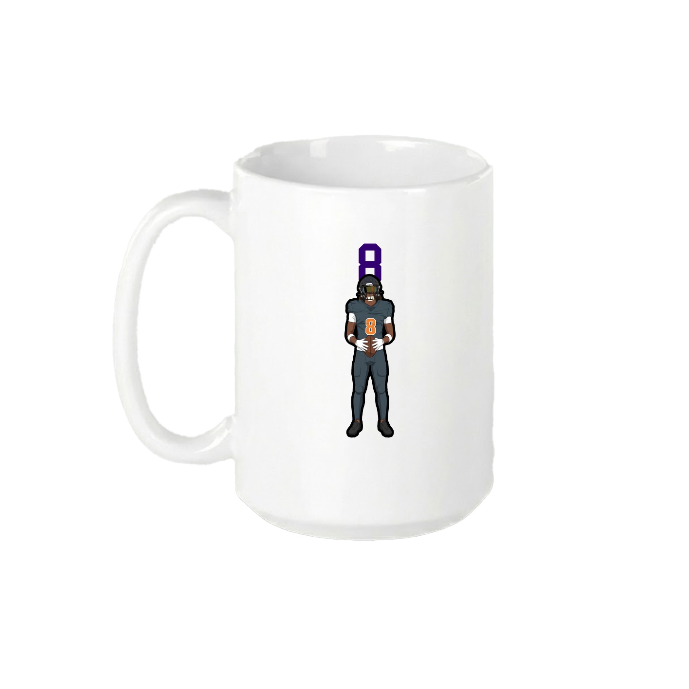 15oz Coffee Mug — Number Top in White
