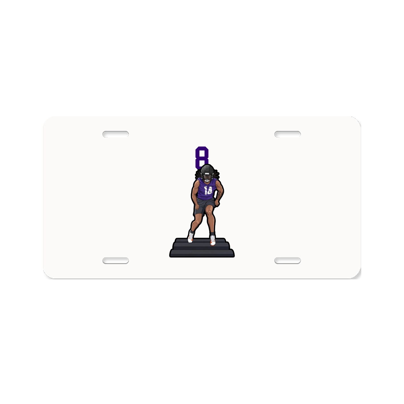 License Plate — Number Top in Classic