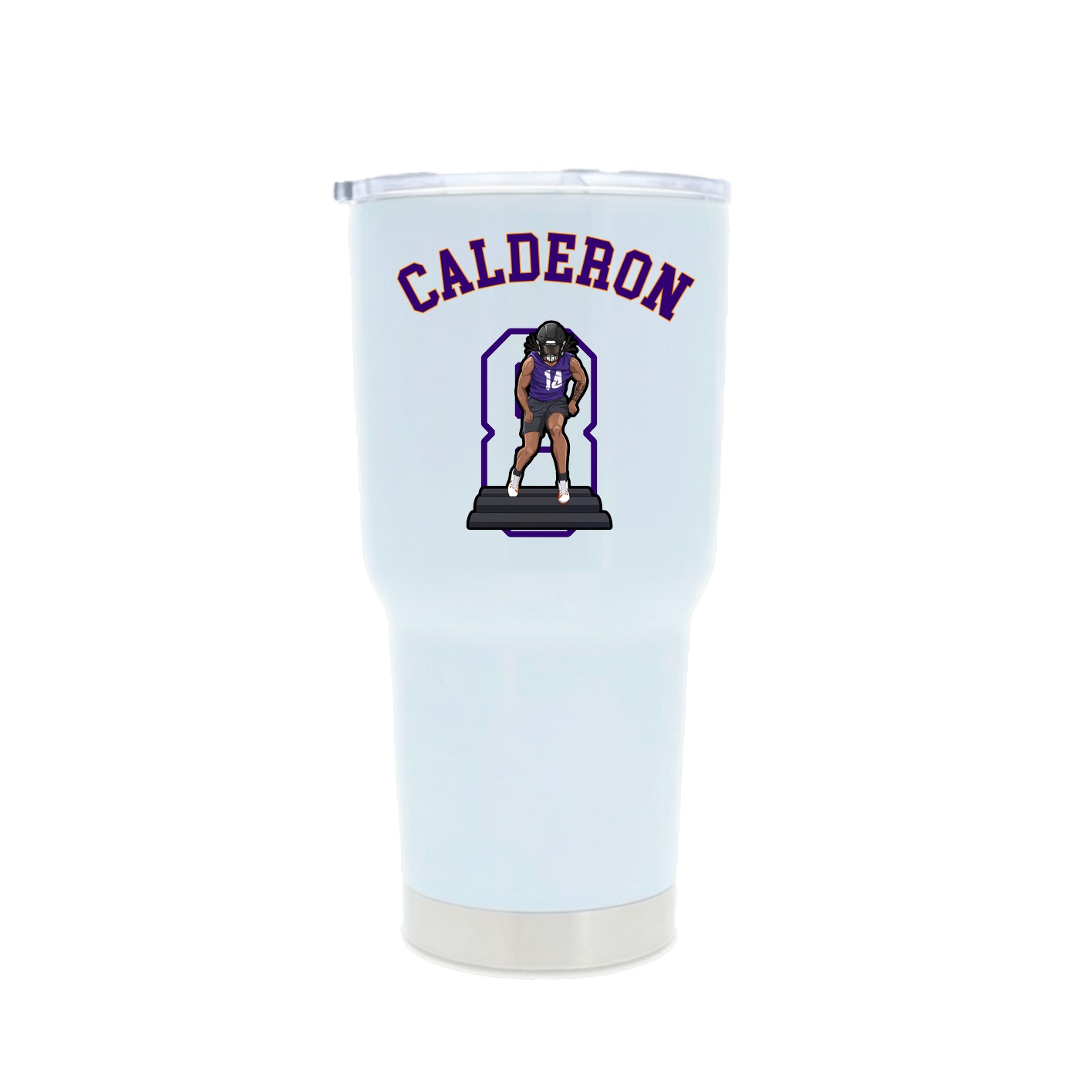 30oz Stainless Steel Tumbler — Shirsey Arch in White