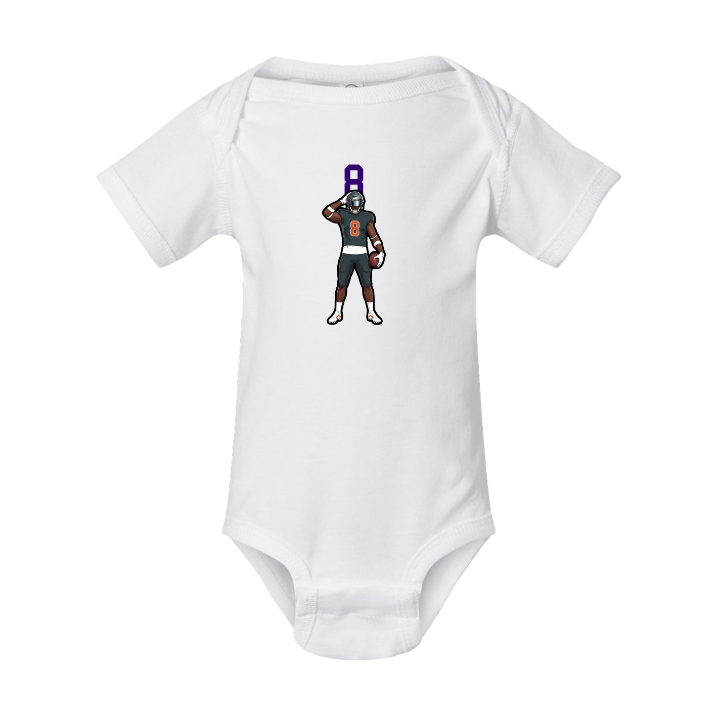 Baby Onesie — Number Top in White