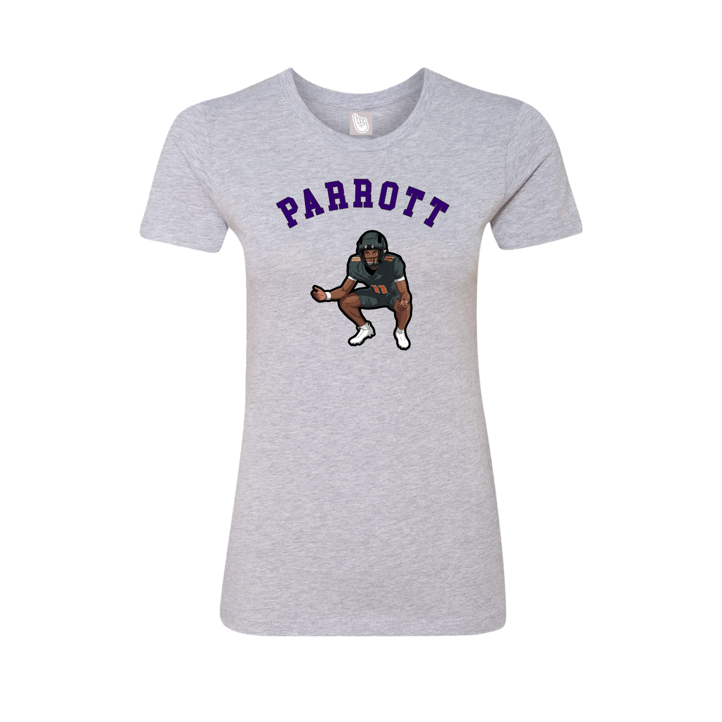 Fitted Women's Tee — Shirsey Arch in Grey