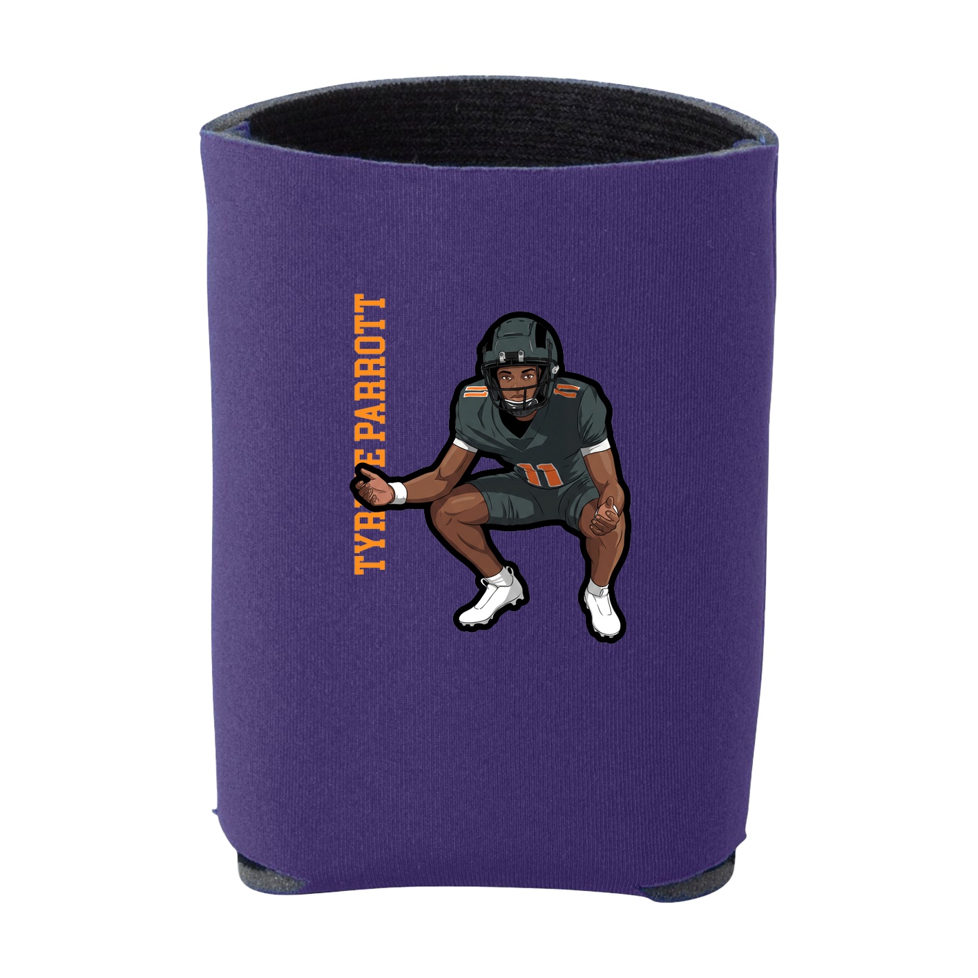 Can Holder — Name Vertical in Purple