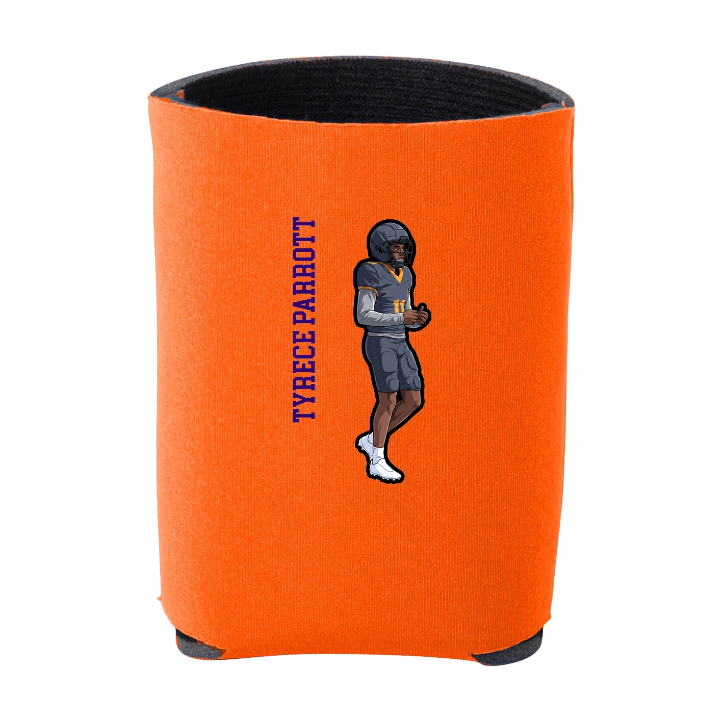 Can Holder — Name Vertical in Orange