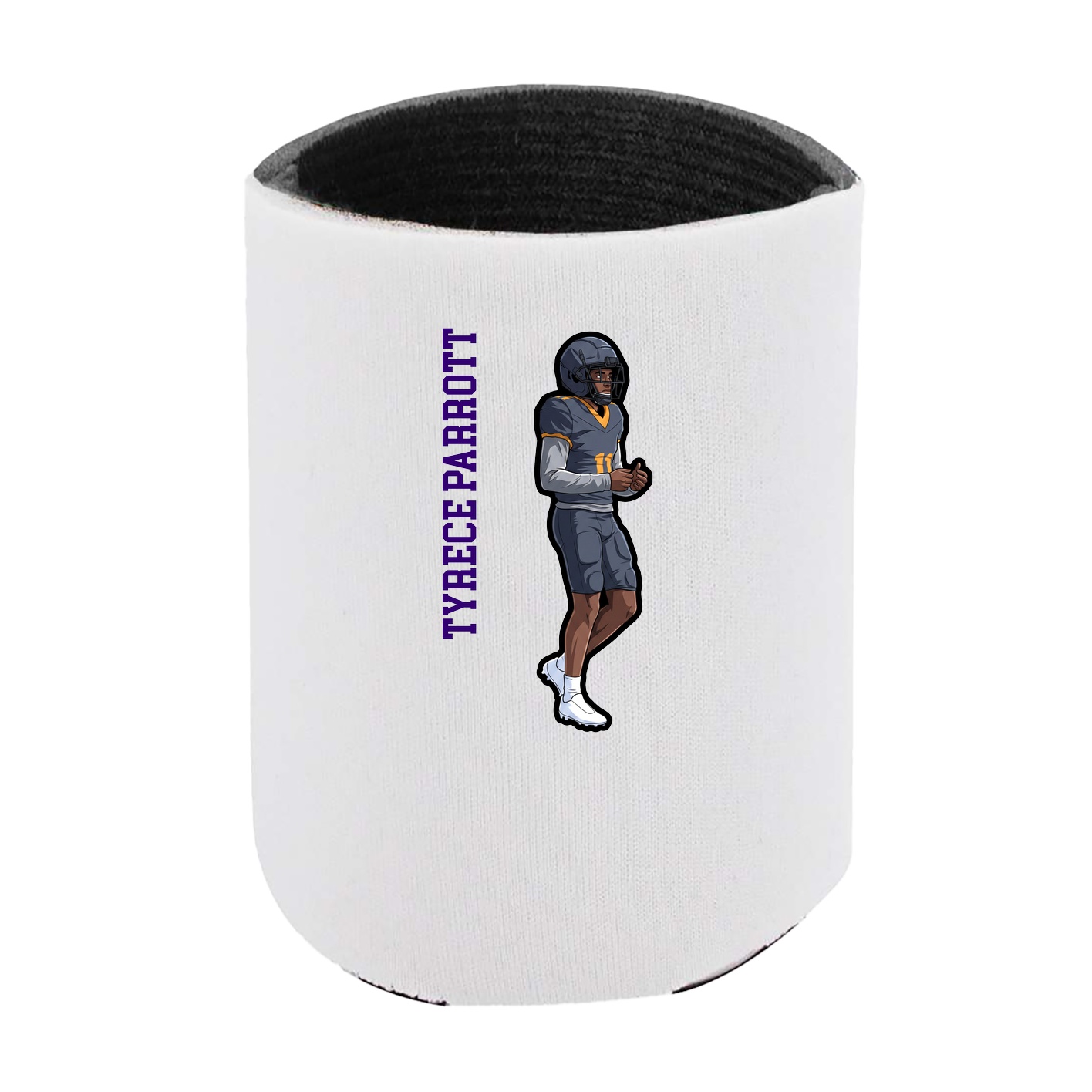 Can Holder — Name Vertical in White