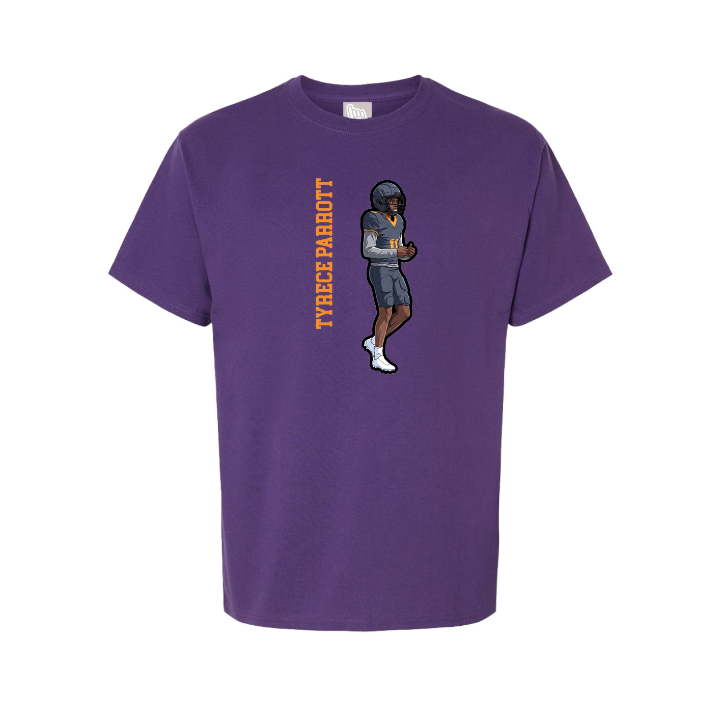 Tee — Name Vertical in Purple