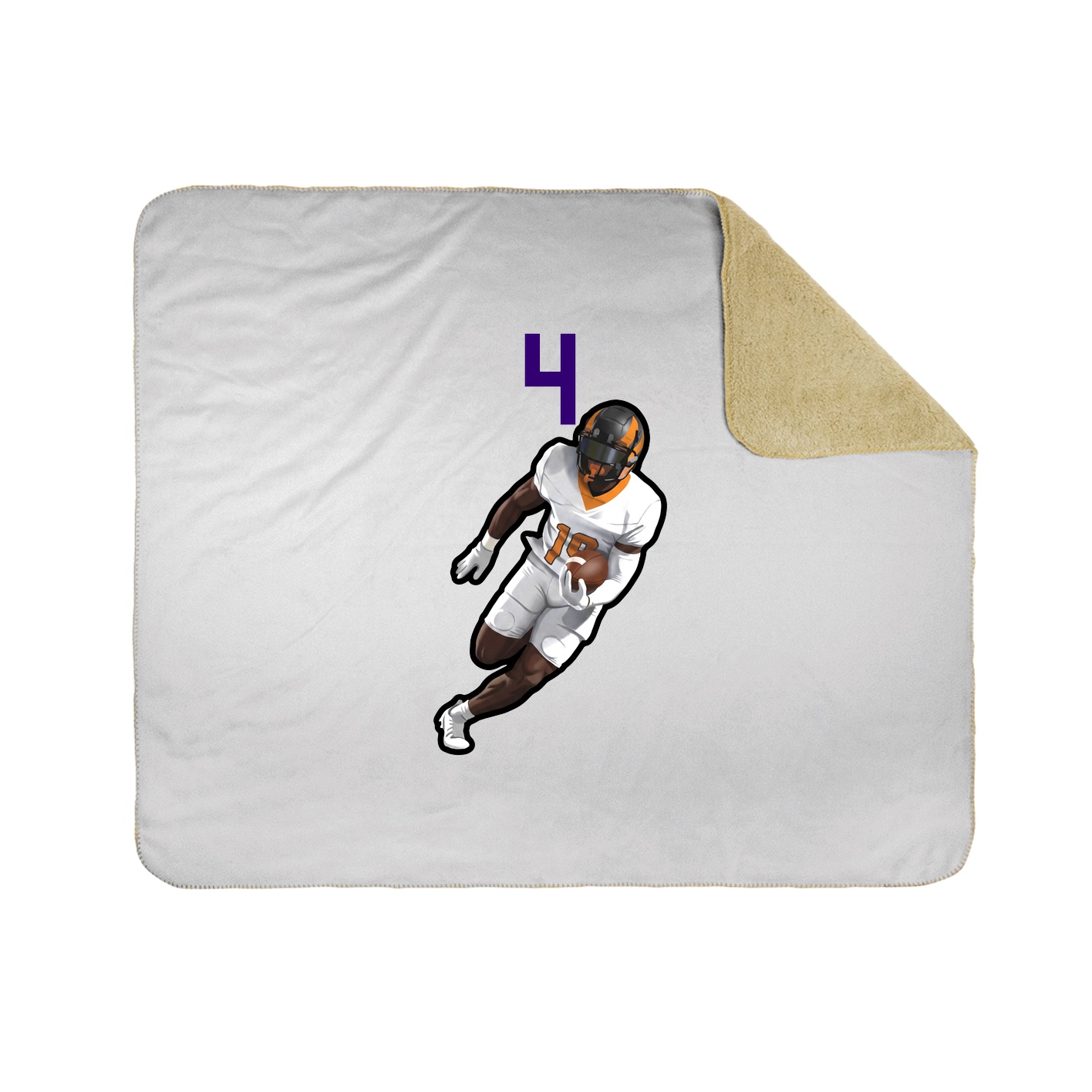 50x60 Sherpa Lined Throw Blanket