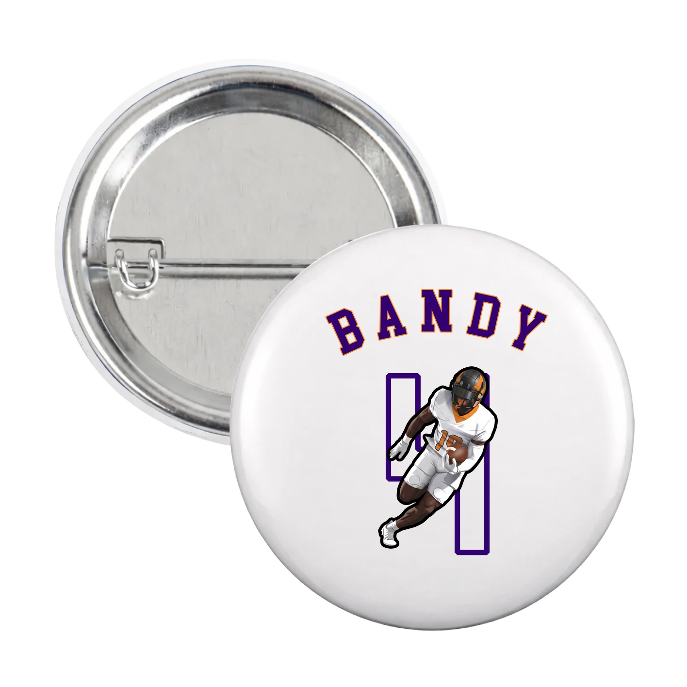 Game Day Button — Shirsey Arch in White