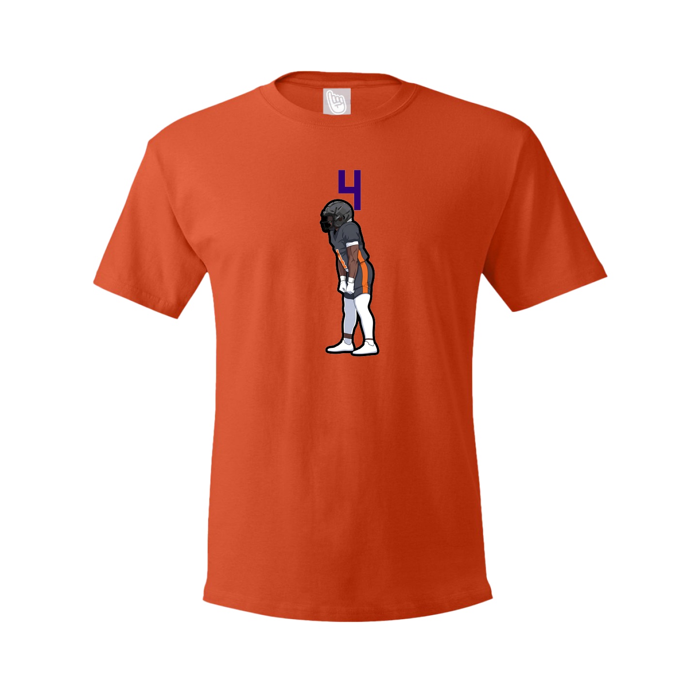 Tee — Number Top in Orange