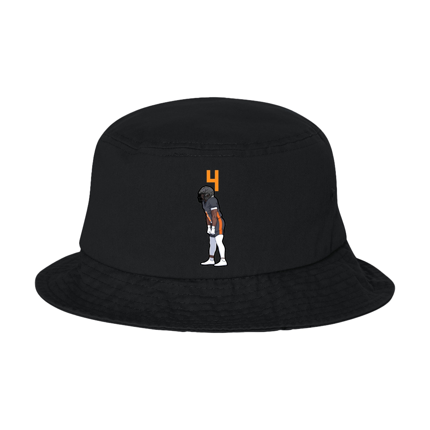 Bucket Cap — Number Top in Black