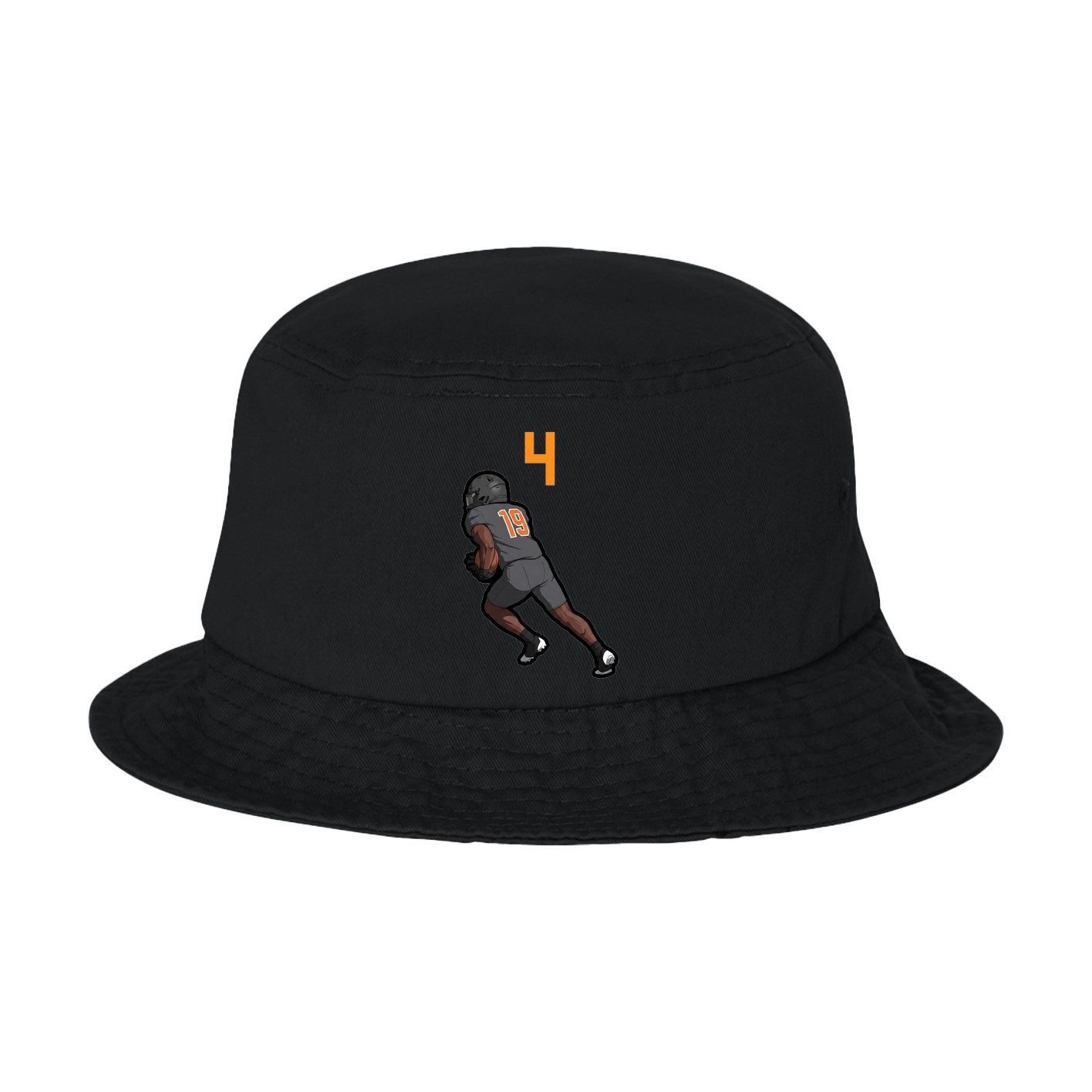 Bucket Cap — Number Top in Black