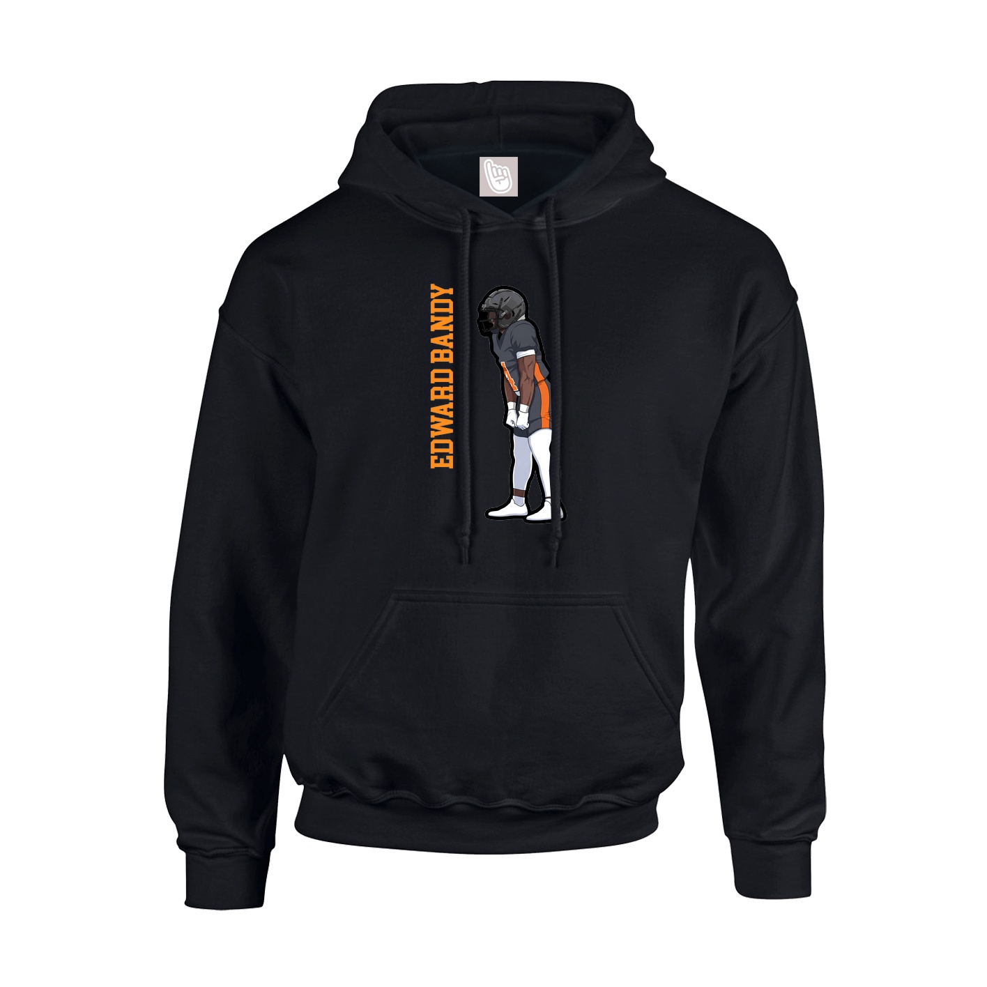 Youth Hoodie — Name Vertical in Black
