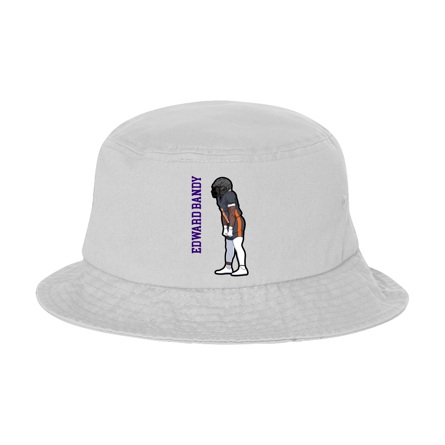 Bucket Cap — Name Vertical in White