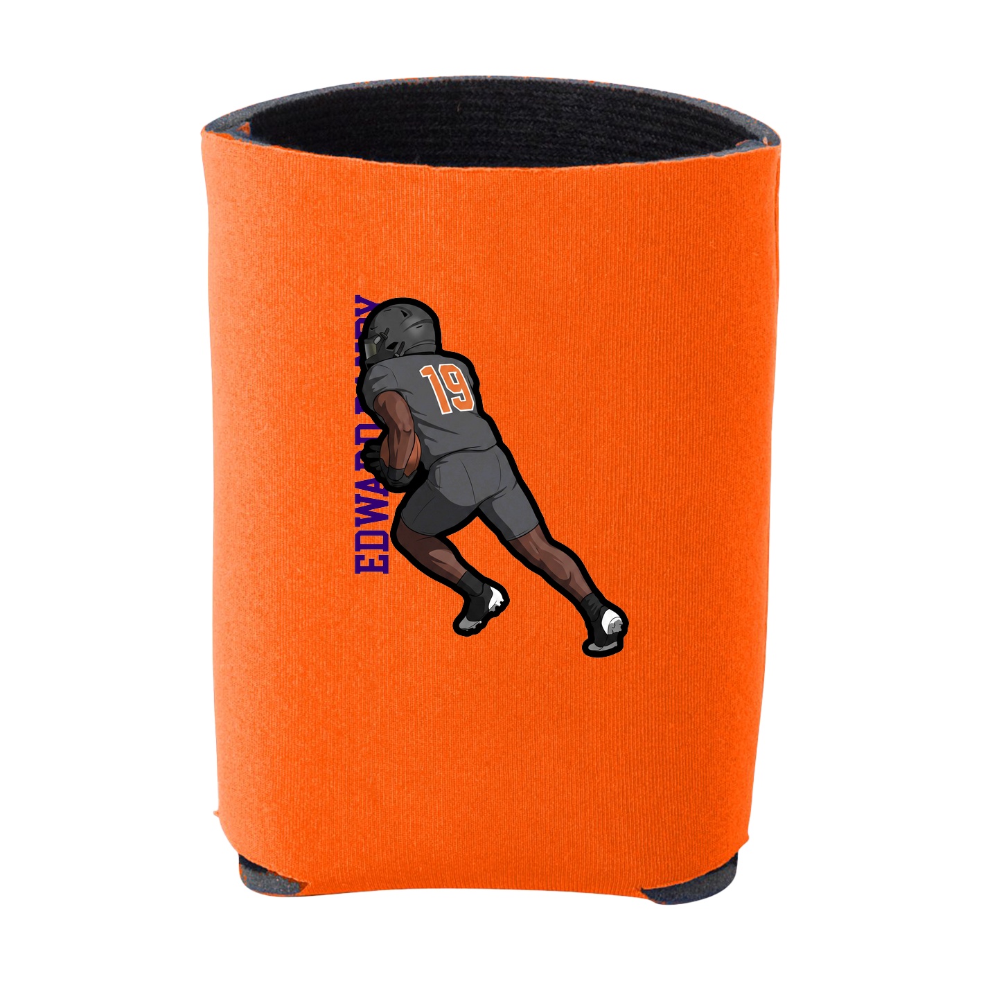 Can Holder — Name Vertical in Orange