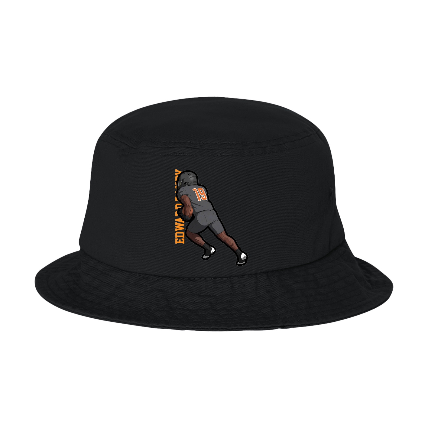 Bucket Cap — Name Vertical in Black
