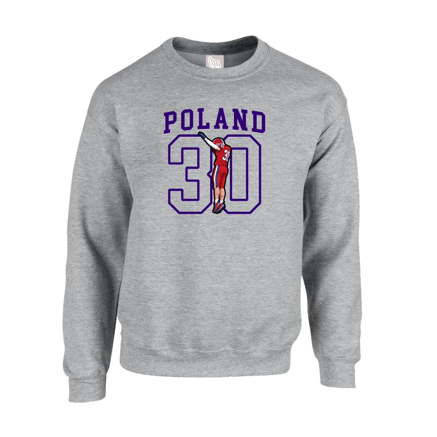 Fleece Crew — Shirsey in Grey