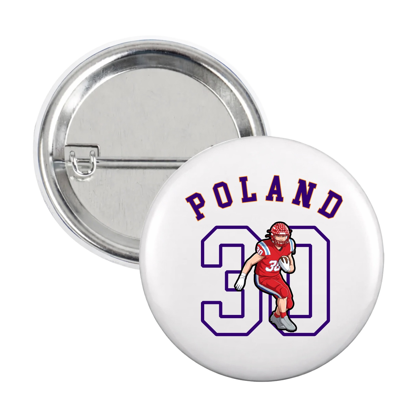Game Day Button — Shirsey Arch in White