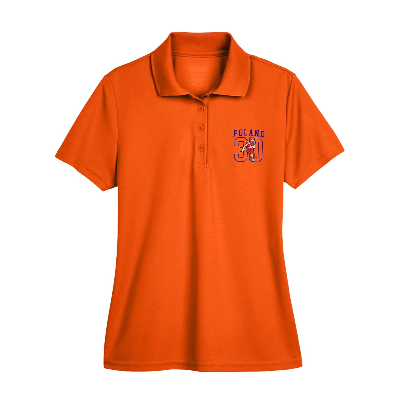 Womens Performance Polo — Shirsey in Orange