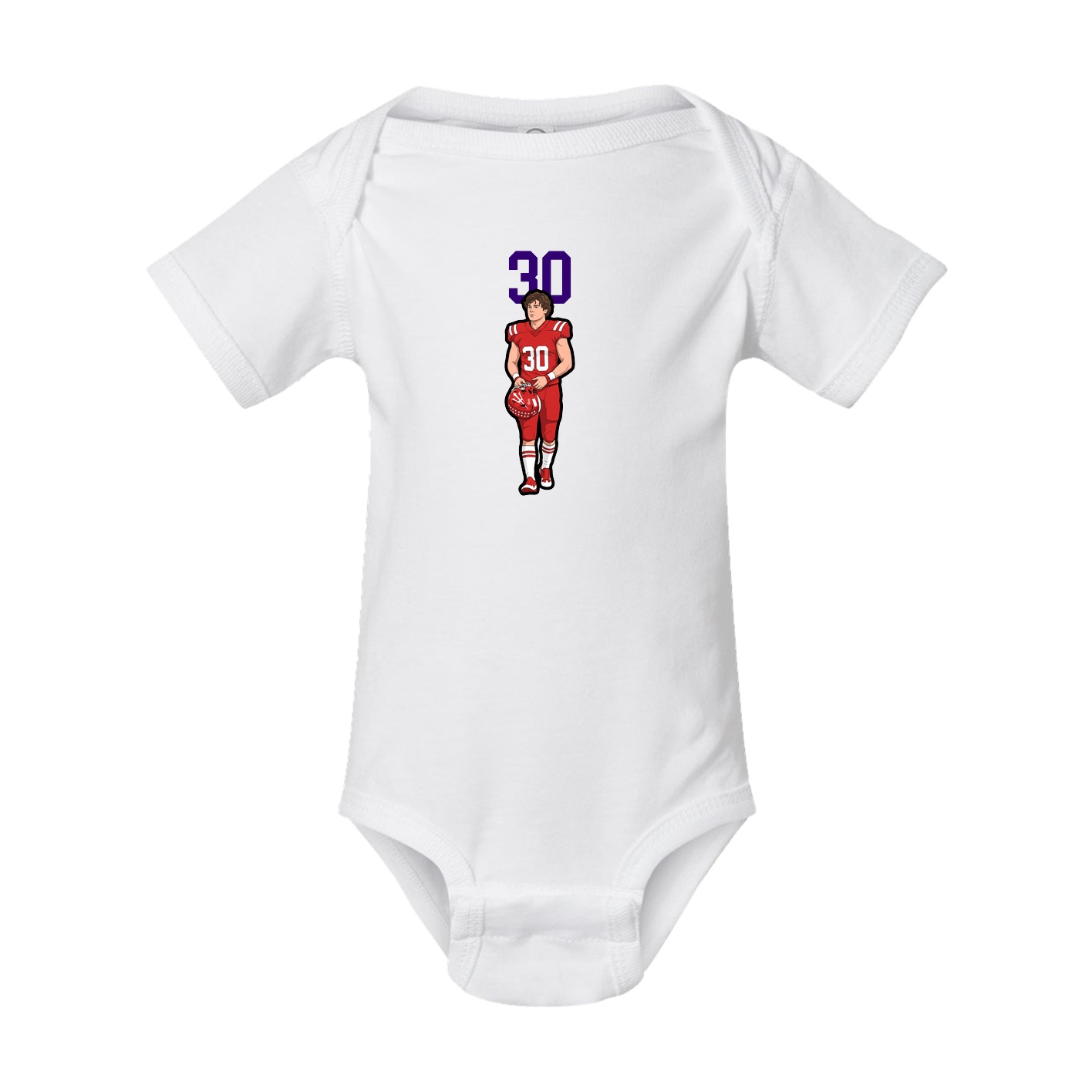 Baby Onesie — Number Top in White