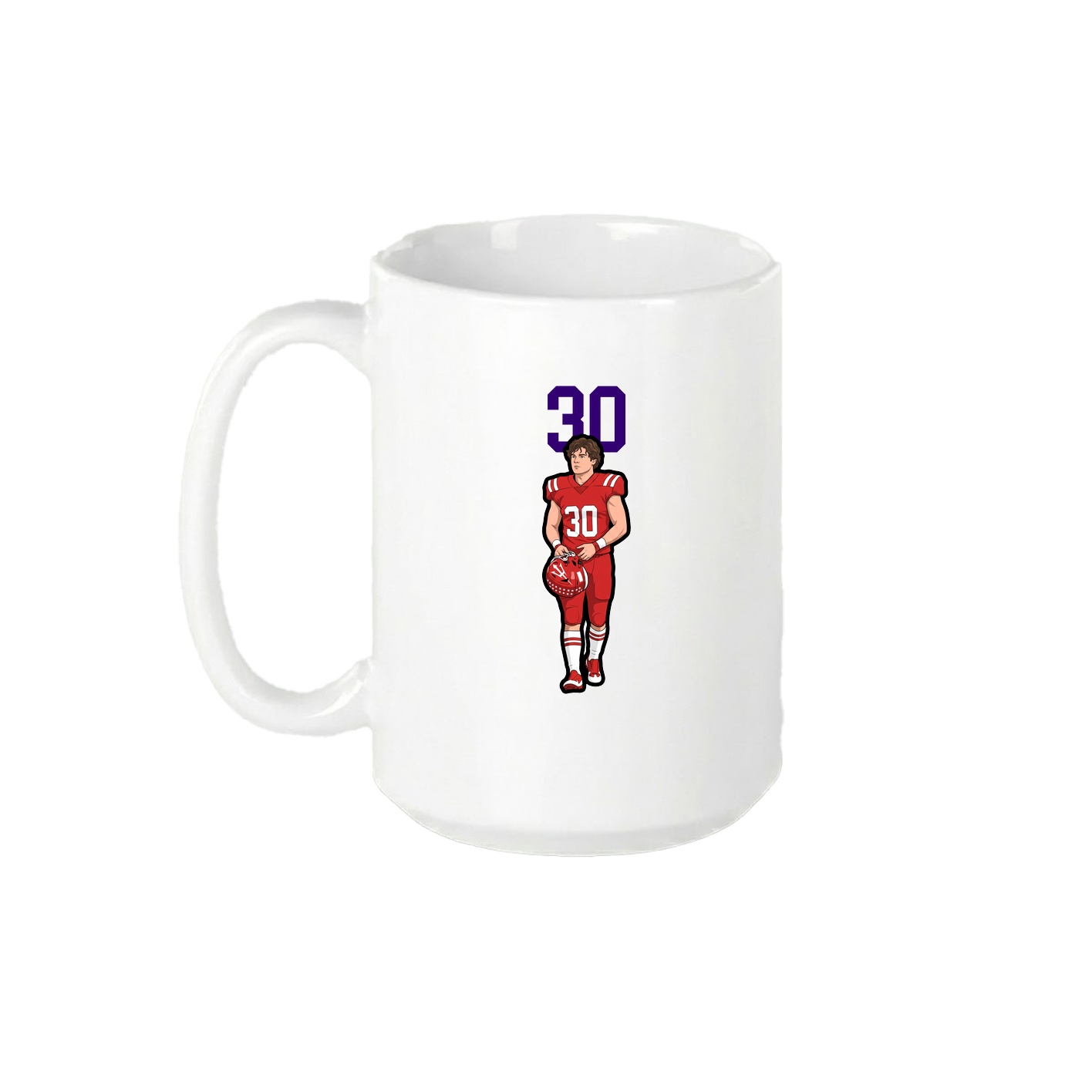 15oz Coffee Mug — Number Top in White