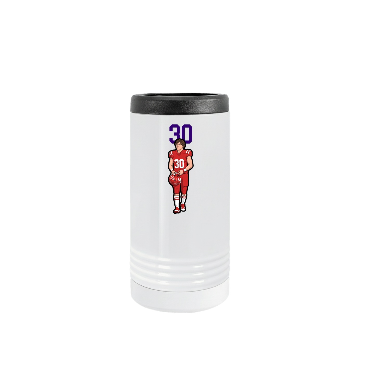 Slim Beverage Holder — Number Top in White