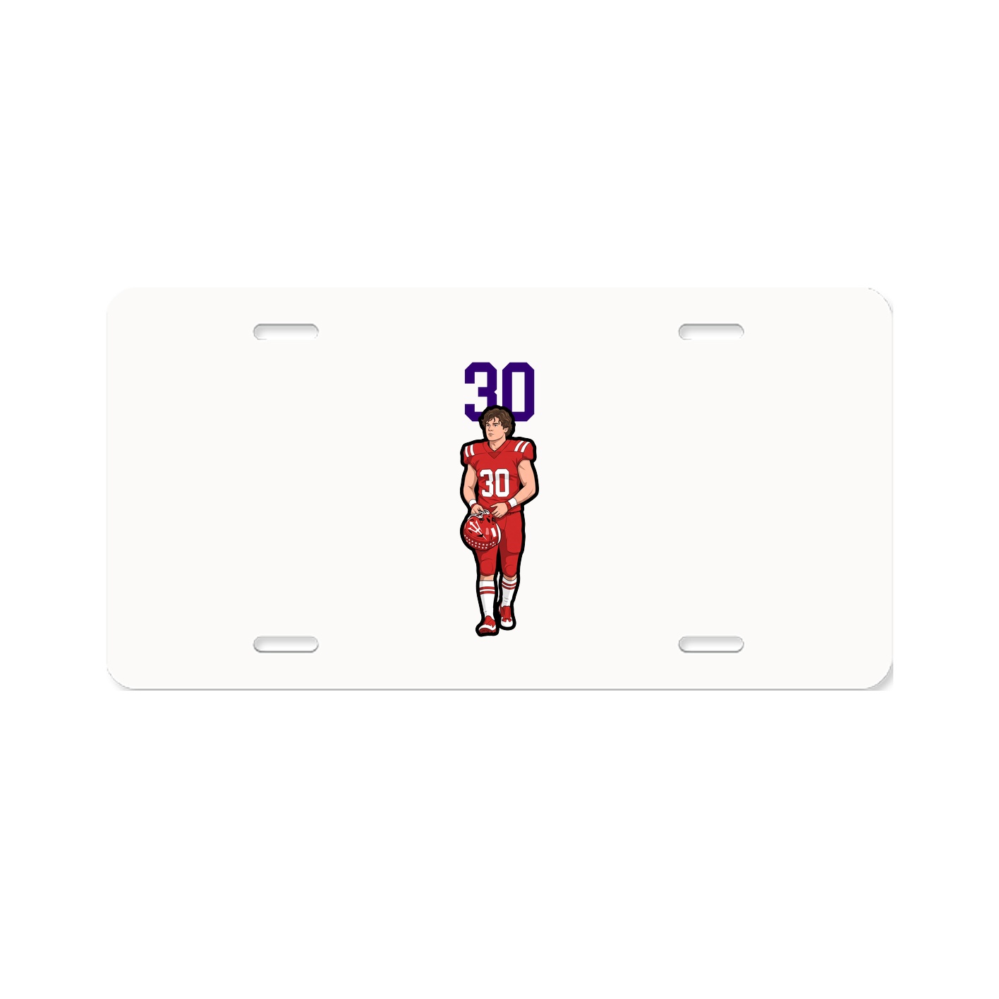 License Plate — Number Top in Classic