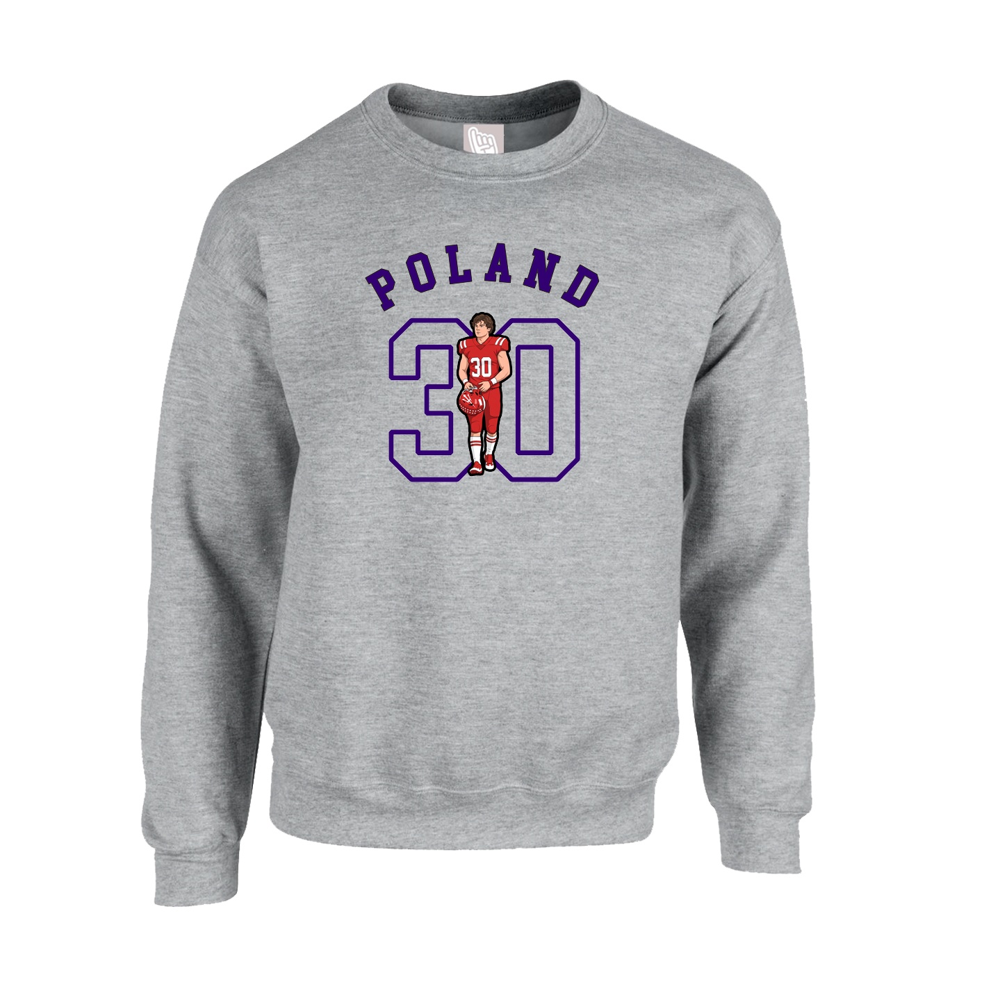 Fleece Crew — Shirsey Arch in Grey